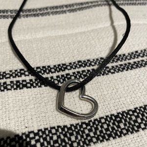 Movado Sterling Silver open heart necklace